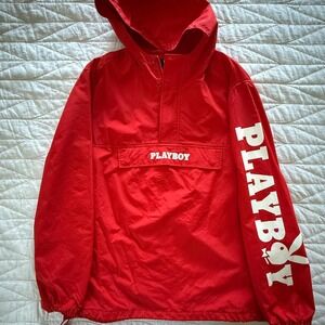 Playboy X Pacsun Red Pullover Windbreaker